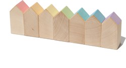 Ocamora houten speelgoed huizen educatief spel multicolor