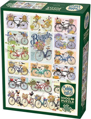 Cobble Hill legpuzzel fietsen - 1000 stukjes puzzel volwassenen-2