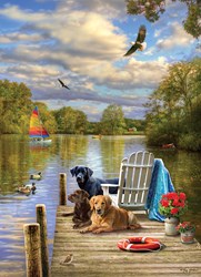 Cobble Hill legpuzzel Dog Day Afternoon 1000 stukjes puzzel