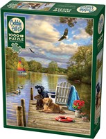 Cobble Hill legpuzzel Dog Day Afternoon 1000 stukjes puzzel-2