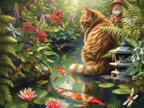 Cobble Hill Koi Katze - 275 Teile