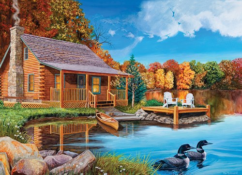 Cobble Hill legpuzzel XXL Loon Lake 500 stukjes karton