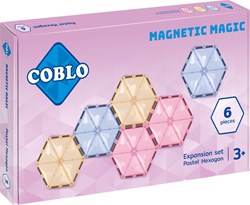 Coblo speelgoed magnetische tegels Classic Hexagon 6 stuks