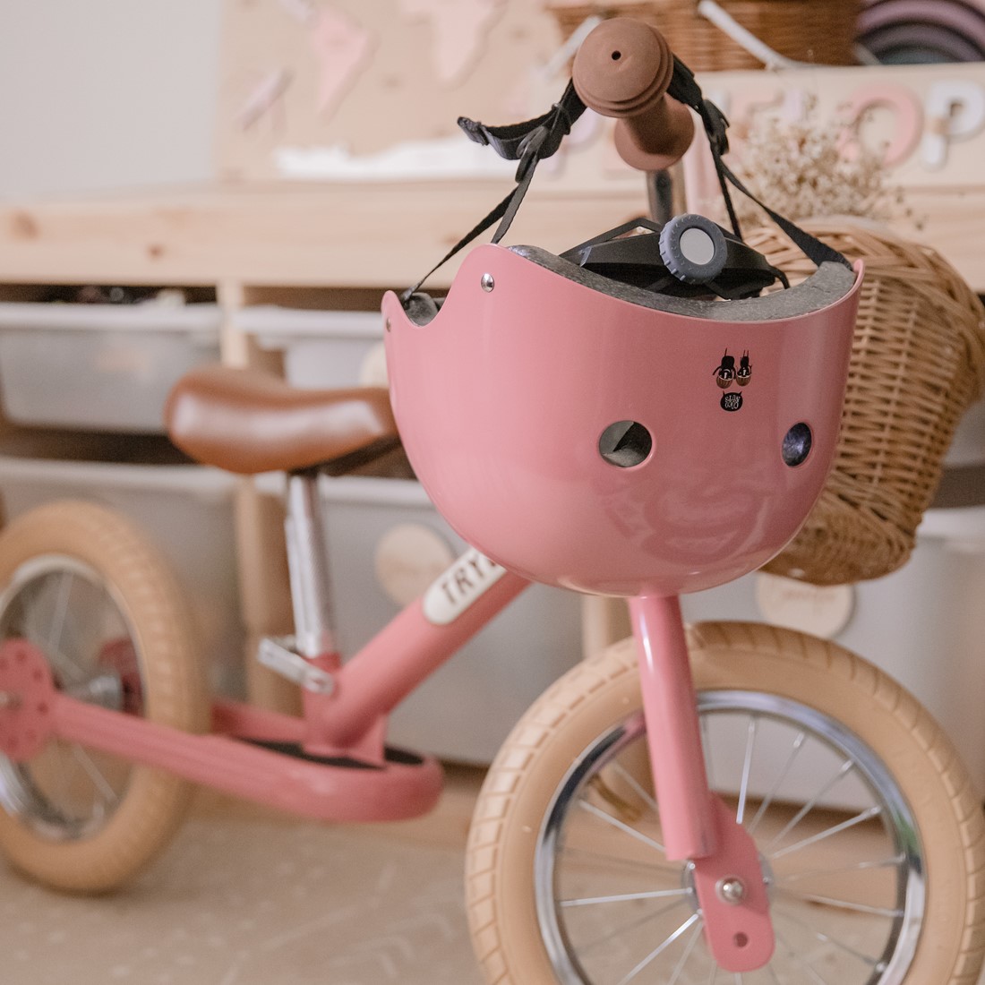 Buitenland Arena wapenkamer Trybike 2 in1 steel vintage roze | LoopFiets | Planet Happy