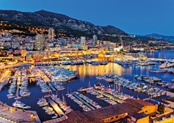 Nathan legpuzzel Franse regio's - Nacht in de haven van Monaco 1500 stukjes