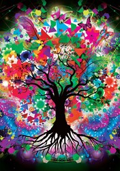 Yazz puzzel Colorful Tree - 1000 stukjes legpuzzel multicolor