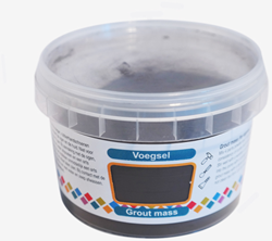 Colourful Mosaics mozaïek voegmiddel zwart 500 gr voor kleurrijke projecten