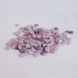Colourful Mosaics mozaïek steentjes glas mix paars 100 gram decoratie