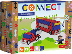 Trefl bouwblokken Connect M Bus Pick-up FSC Mix 70% speelgoed