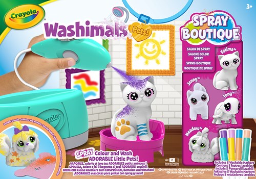 Crayola Washimals Spray Boutique - Creatief Speelgoed met Airbrush en Puppy’s