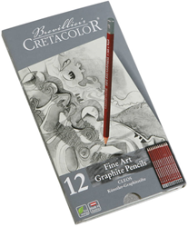 Cretacolor grafiet potloden Cleos set 12 stuks professioneel tekenen