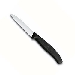 Victorinox schilmesje keukenmes RVS zwart 8cm ergonomisch