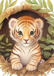 Yazz puzzel Cute Tiger - 1000 stukjes legpuzzel