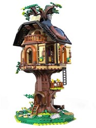 CaDA bouwset boomhut bibliotheek 1808 stuks - creatieve blokken