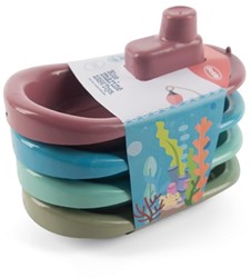 Dantoy bootjesset Blue Marine Toys - gerecycled speelgoed 4 stuks