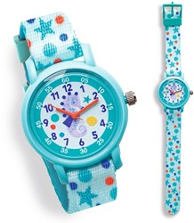 Djeco kinderhorloge oceaan - leren klokkijken horloge
