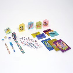 Djeco schrijfset Elodie mini - creatieve briefpapier set voor kinderen