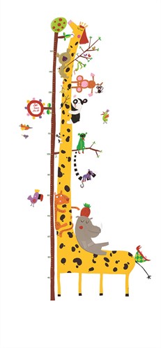 Djeco Groeimeter Giraf Met Jungledieren