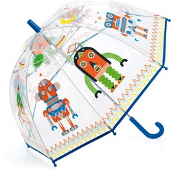 Djeco paraplu Robot - kleurrijke kinderparaplu met robotjes