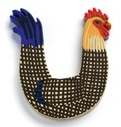 Djeco houten letter U - dierenletter voor kinderkamer decoratie