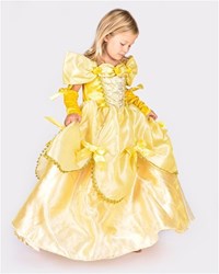 Den Goda Fen prinsessenjurk geel met accessoire 110-116cm 4-6 jaar