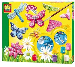 Ses 01131 Glitter Gips Gieten Vlinders