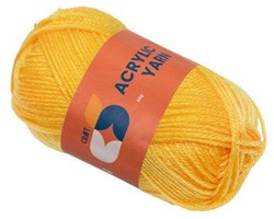 Colorations acrylgaren geel - breigaren voor kinderen 50g