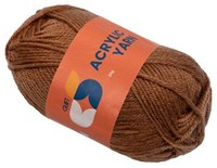 Colorations acrylgaren bruin breigaren 50g voor kinderen
