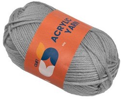 Colorations acrylgaren grijs - breigaren 50g voor kinderen