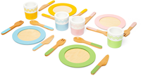 BigJigs houten diner servies set - speelgoed keukenset voor kinderen-3
