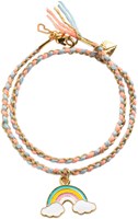 Djeco kralen & sieraden Rainbow Kumihimo armbanden set - creatief speelgoed