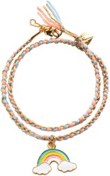 Djeco kralen & sieraden Rainbow Kumihimo armbanden set - creatief speelgoed