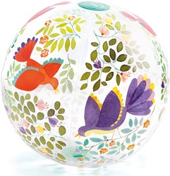 Djeco bal Birds bal - opblaasbare speelbal vogels 35 cm