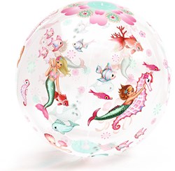 Djeco bal zeemeermin - opblaasbare speelbal 35 cm voor buiten