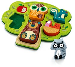 Djeco houten puzzel dieren Oski - bos thema - FSC hout