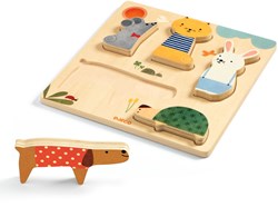 Djeco houten puzzel Woodypets - dierenpuzzel FSC hout