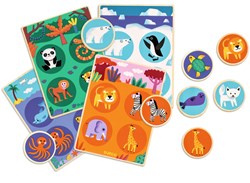 Djeco houten spel Loto Wood - educatief geheugenspel dieren FSC