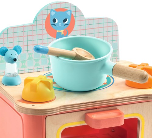 Djeco keukenspeelgoed Kitten cooker houten speelkeuken-2
