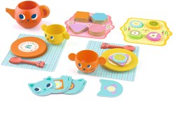 Djeco keukenspeelgoed Chats gourmands - FSC 100% houten speelset