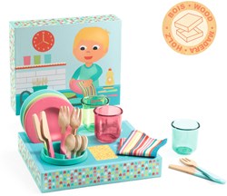 Djeco servies speelgoedset - houten keukenspeelgoed voor kinderen