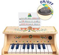 Djeco elektronische piano - houten speelgoed piano voor kinderen-2