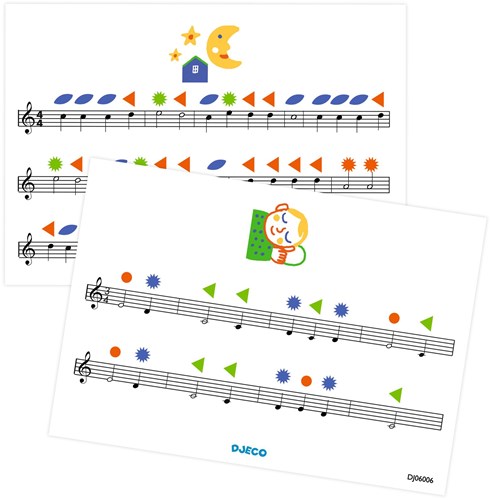 Djeco elektronische piano - houten speelgoed piano voor kinderen-3