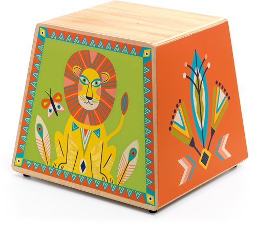 Djeco houten cajon muziekinstrument voor kinderen animambo