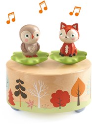 Djeco houten muziekspeelgoed Melody of the woods bosdieren