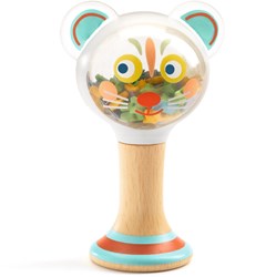 Djeco baby speelgoed rammelaar BabyMaraki FSC houten maraca