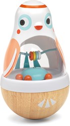 Djeco baby speelgoed houten tuimelaar BabyPoli pastel kleuren