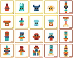 Djeco houten speelgoed bouwset Ze Faces - educatief FSC 100%