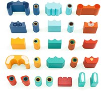 Djeco houten speelgoed bouwset Ze Faces - educatief FSC 100%-2