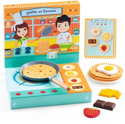 Djeco keukenspeelgoed pannenkoeken set Gaëlle & Titouan FSC hout