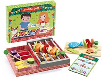 Djeco keukenspeelgoed Joe & Max grill - houten barbecue set